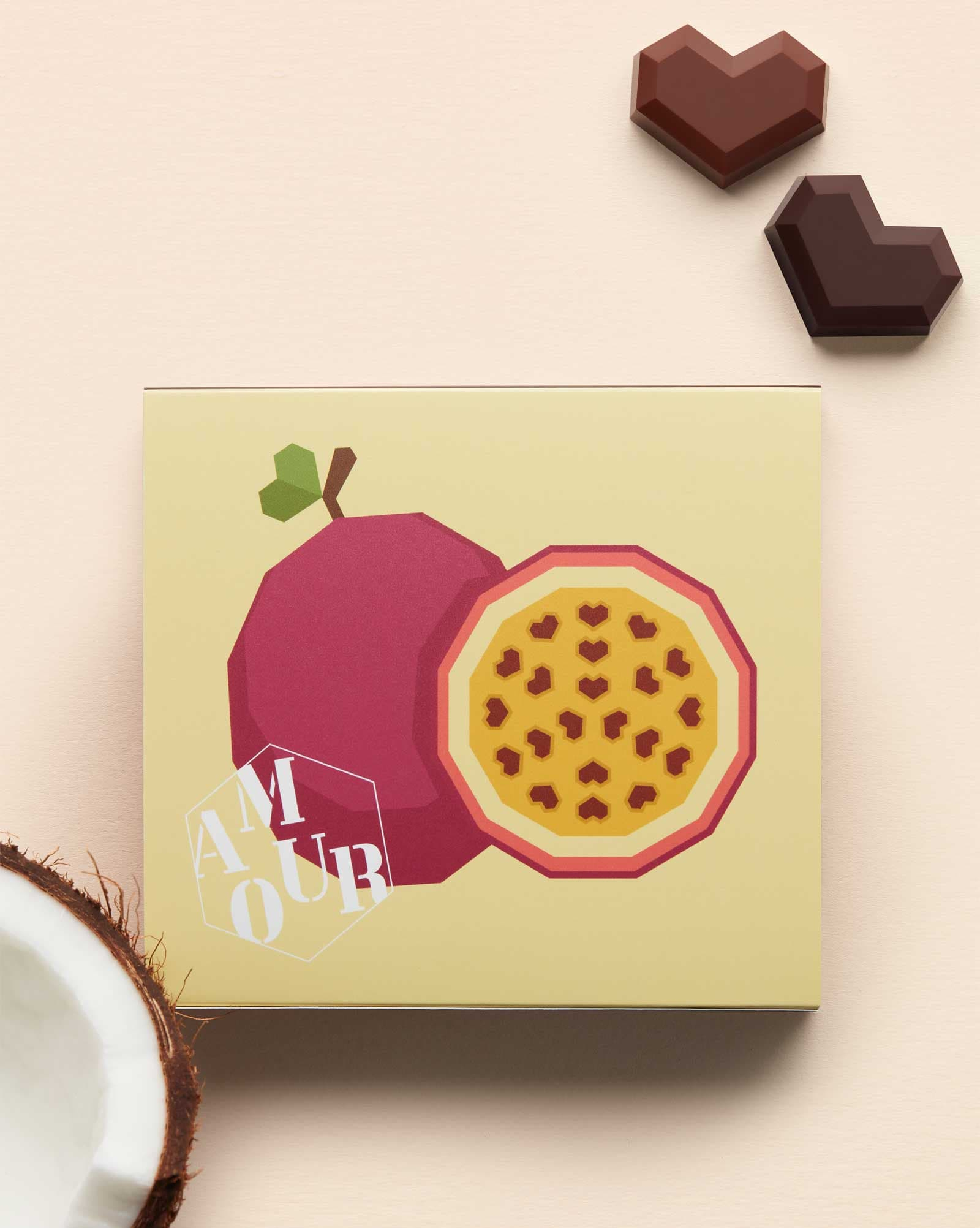 Herzpralinen Kokos-Passion