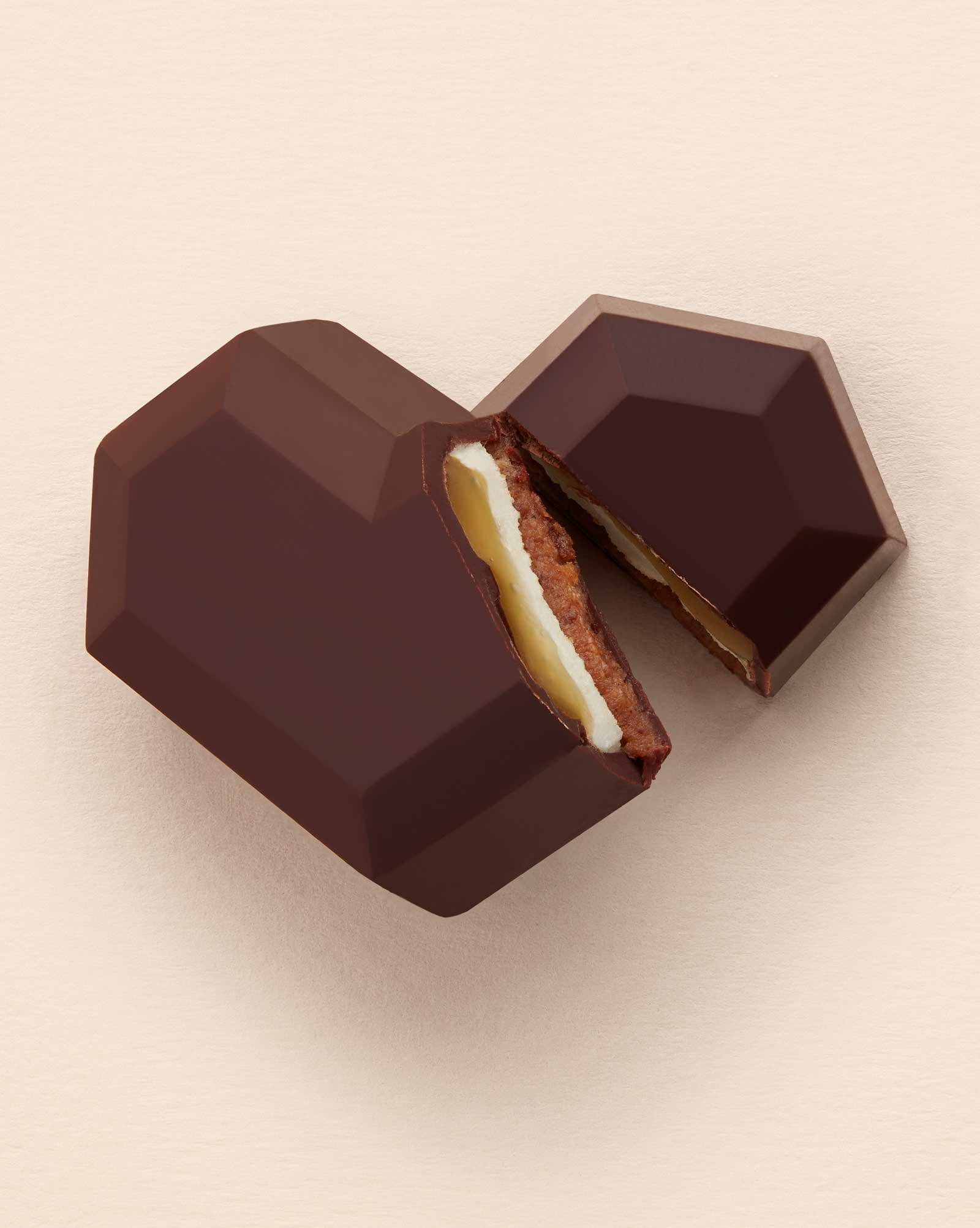 Herzpralinen Kokosnuss & Passionsfrucht