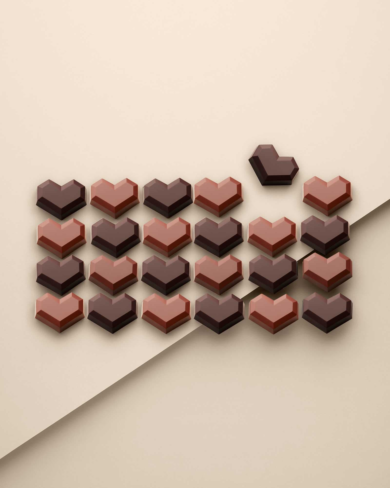 Herzpralinen Kokosnuss & Passionsfrucht